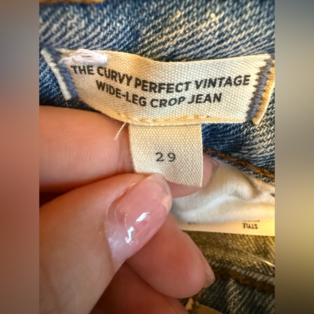 Madewell| The Curvy Perfect Vintage Wide-Leg Crop Jean - Picture 7 of 7
